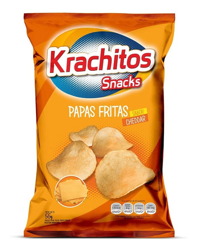 KRACHITOS PAPAS X 55 GRS CHEEDAR M M Distribuidora