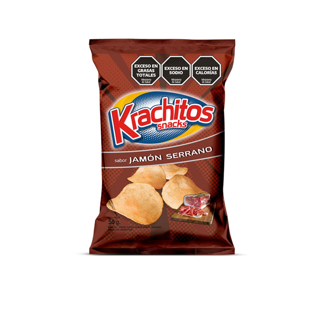 KRACHITOS PAPAS X 55 GRS JAMON SERRANO M M Distribuidora