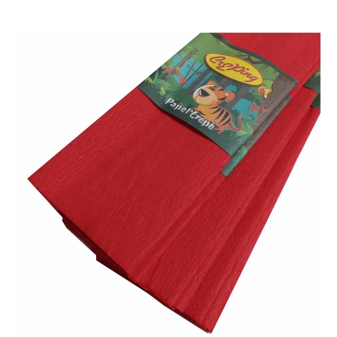 Papel Crepe Creeping Rojo M M Distribuidora