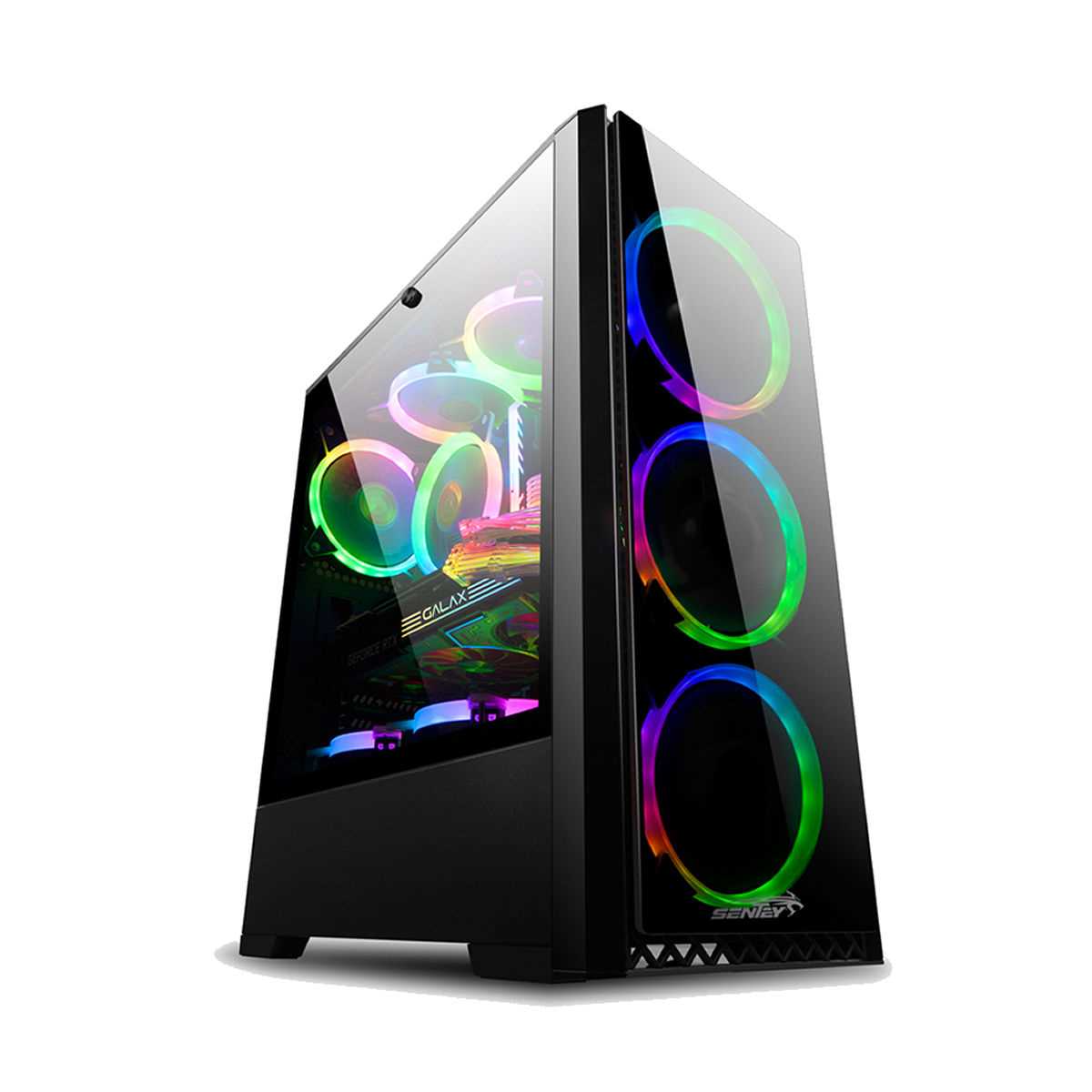 GABINETE SENTEY TM20 SF RGB S FUENTE 4 FAN RyR Computacion