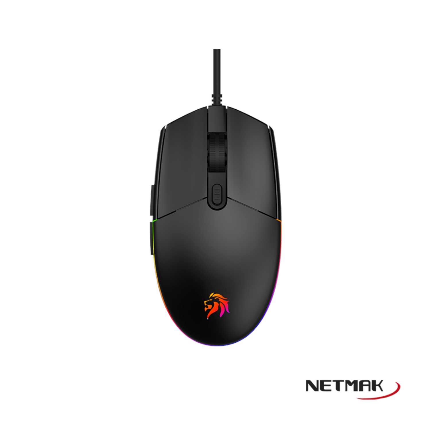 MOUSE NETMAK GAMER NM EXPERT RGB NEGRO RyR Computacion