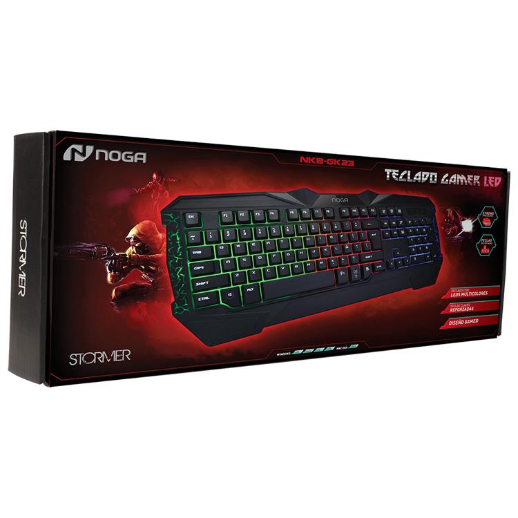 Teclado Noganet Gamer Nkb Gk23 Retroiluminado Ryr Computacion