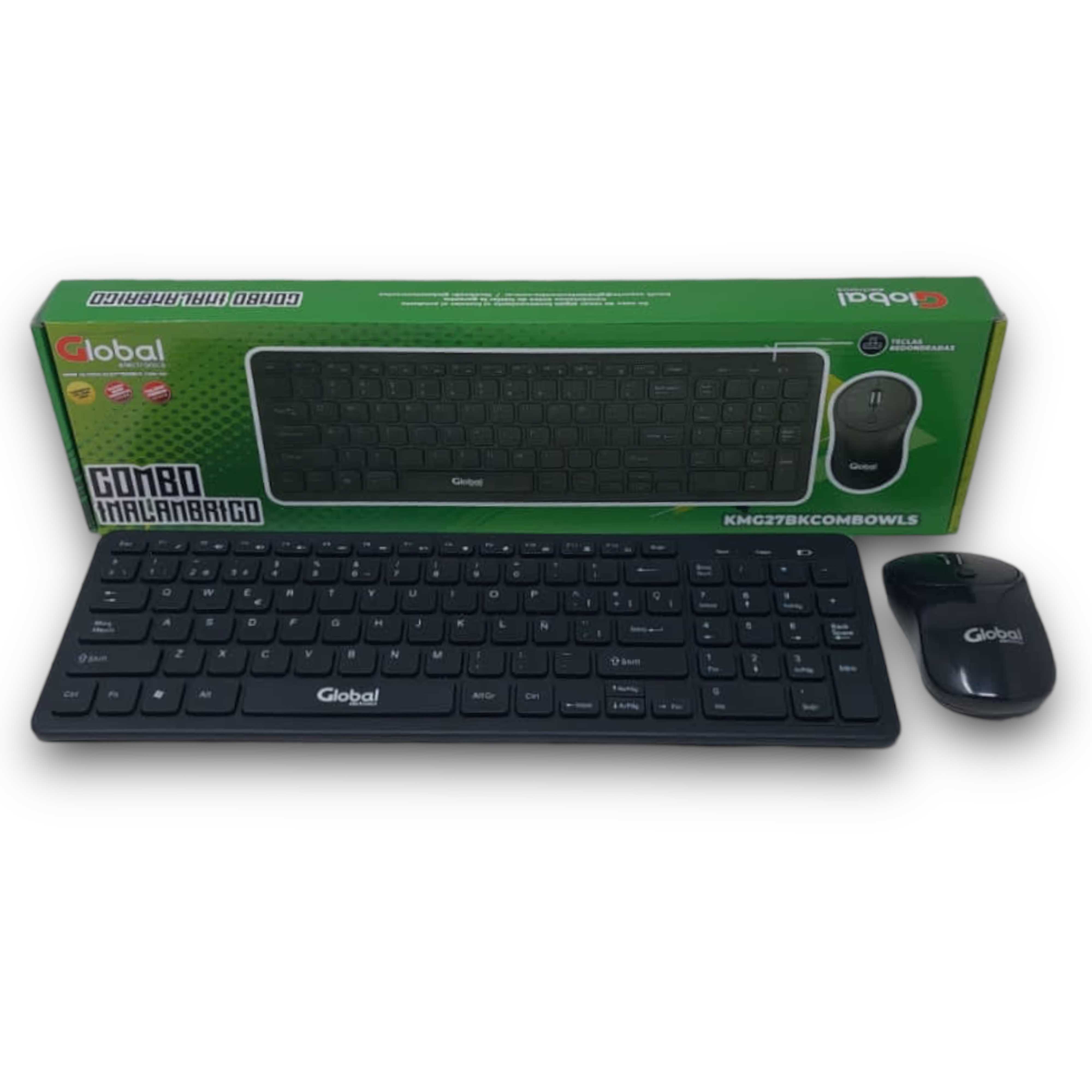 Teclado y mouse inalambrico global new arrivals