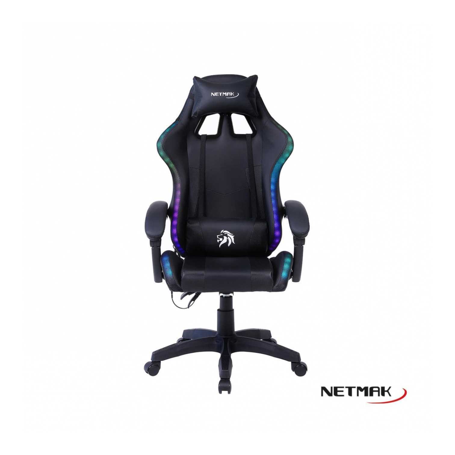 SILLA GAMER NETMAK NM-BEAST RGB | RyR Computacion